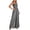 Black, variant on Women's Summer Checkered Wide Leg Jumpsuit, Spaghetti Strap Smocked Casual One Piece Outfit