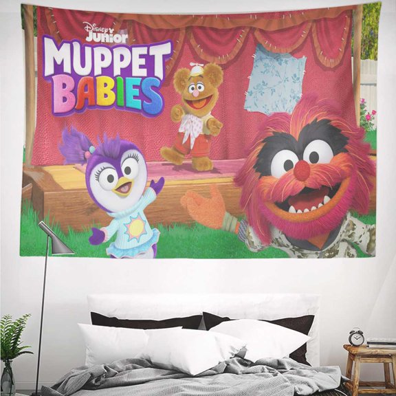muppet babies Tapestry Gift Wall Hanging Backdrop for Room Bedroom Girls Fans Background Banner Party Birthday Supplies Decor