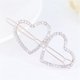 thumbnail image 2 of Accesorio de pasador de clip para el cabello de niña con diamantes de imitación en forma de corazón lindo de aleación de moda para mujer (1344 dorado), 2 of 2