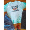 thumbnail image 3 of In Love Forever Floral Text Tie Dye Cyclone Women -Image by Shutterstock, Female XX-Large, 3 of 4