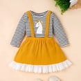 thumbnail image 3 of Lovebay Toddler Kids Girls Unicorn Tops + Suspenders Skirt Long Sleeve Outfits Set 0-3T, 3 of 12