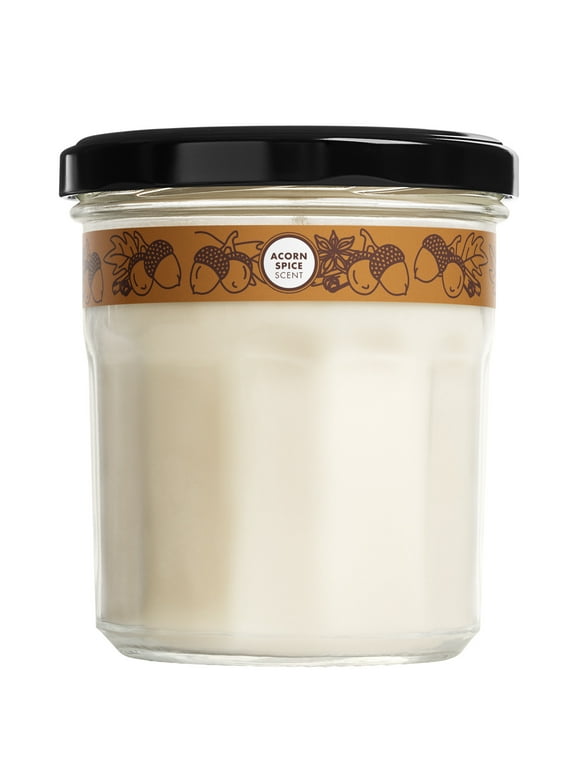 Mrs. Meyer's Clean Day Scented Soy Candle, Acorn Spice Scent, 7.2 Ounce Candle