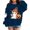 Navy, variant on WAYUTE Girls Sweatshirt Halloween Oversized Cartoon Ghost Print Crewneck Sweatshirt for Kids Long Sleeve Soft Lined Fall Casual Dailywear,Red,Size 5-6 Y