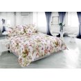 thumbnail image 1 of Marina Decoration Rich Printed Stitching Coverlet Bedspread Ultra Soft Summer Quilt Set with Quilted Shams, Butterfly and Flower Pattern Pink Green Red Color, 1 of 6