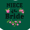 thumbnail image 4 of Inktastic Niece of the Bride Roses Girls Baby Bib, 4 of 4