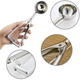 thumbnail image 3 of Cookie Scoops for Baking Set of 3, Ice Cream Scoop Set with Trigger Stainless Steel Set Excellent for Melon Ball, Cupcake, Muffin, Meatball, Include Large Medium Small Size, 3 of 8