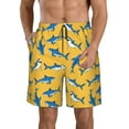 thumbnail image 1 of Honeii Shark Print Print Men's Casual Shorts with Drawstring,Swim Trunks Quick Dry Beach Shorts-Medium, 1 of 6
