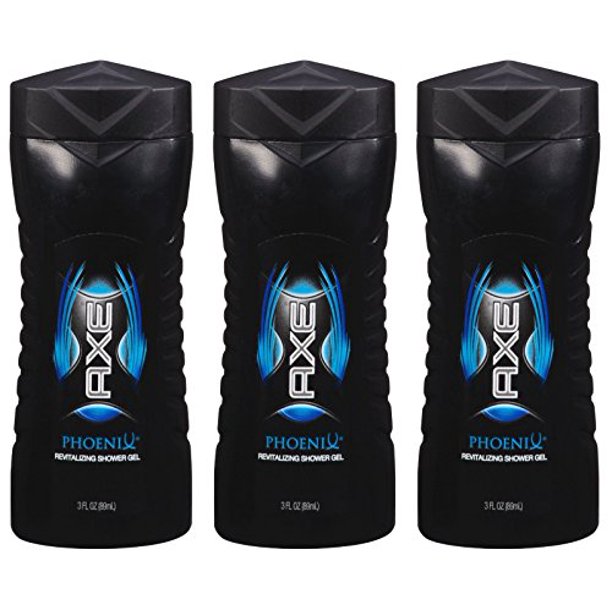 AXE Phoenix, Revitalizing Shower Gel, Travel Size 3 Fl Oz (Pack of 3