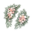 thumbnail image 3 of QccHieUs 2x Wedding Arch Flowers with Green Leaves Decor Beautiful Artificial Flower for Pink White, 3 of 9