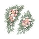thumbnail image 3 of 2x Arco de flores para boda, decoración de flores artificiales, arreglo floral rústico para el hogar, vacaciones, boda, fondo Rosa, 3 of 8