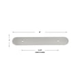 thumbnail image 3 of GlideRite 6" Rounded Backplate 3-3/4" 96mm Center-Center, Satin Nickel, 3 of 3