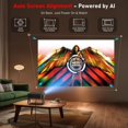 thumbnail image 3 of [Ultra-Slim 1.9 pulgadas | Licencia de Netflix | AI Auto Focus | Soporte de 360°] Mini proyector inteligente con WiFi 6 y Bluetooth, Netflix/YouTube/Disney+/Hulu, proyector de película DBPOWER N5 para, 3 of 5
