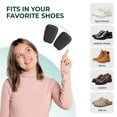 thumbnail image 5 of Welnove Shoe Tongue Pads Memory Foam Shoe Padding Cushion Soft Self Adhesive Inserts Filler for Boots Leather Shoes Loafers,2 Pairs,Size L,Black Color, 5 of 7