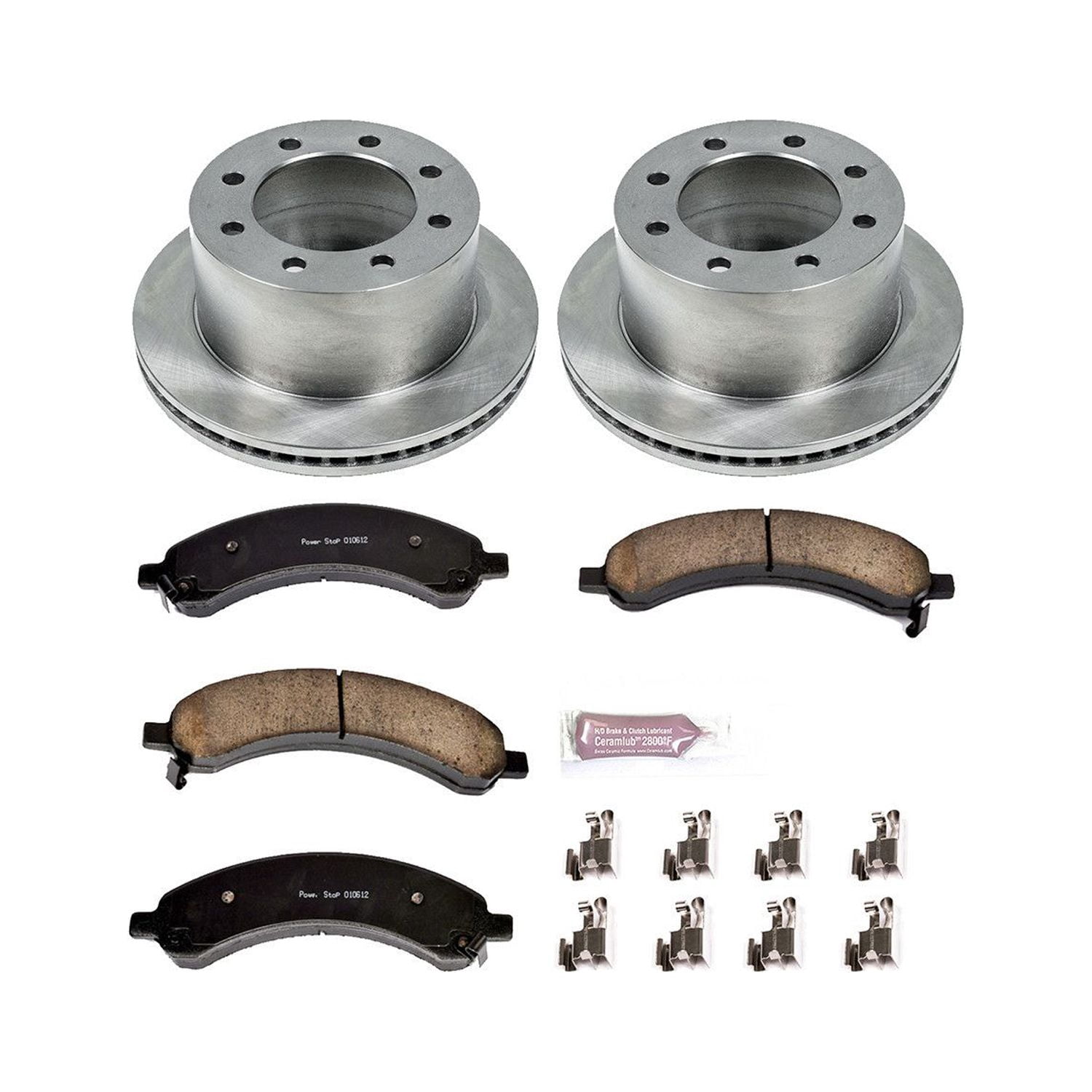 Power Stop Rear Stock Replacement Brake Pad and Rotor Kit KOE5328