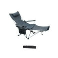 thumbnail image 2 of LOVIVER Folding Camping Chair Fishing Hiking Reclining Chair Outside Travel Armchair gray with padded, 2 of 8