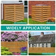 thumbnail image 3 of MOPHOTO Wood Fence Panels 48" W x 48" H Outdoor Fence Privacy Screen, Air Conditioner Fence Trash Can Fence Pool Equipment Enclosure Fence, Fence Panels for Outside, 2 Panels, 3 of 7
