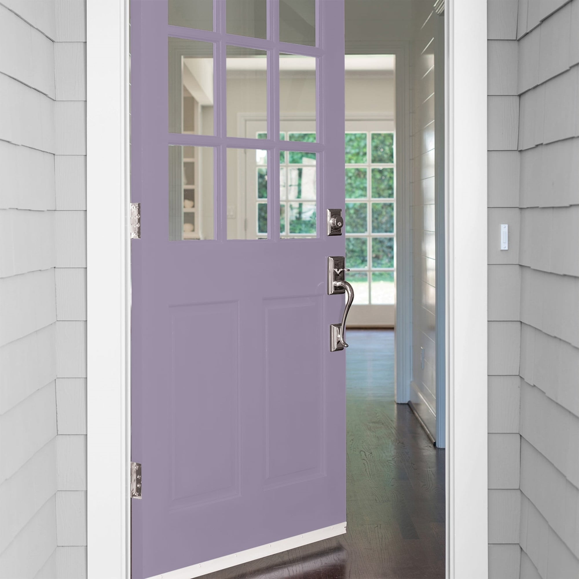 Glidden Fundamentals Smoky Grape / Purple, Satin Exterior Paint, 1 Gallon