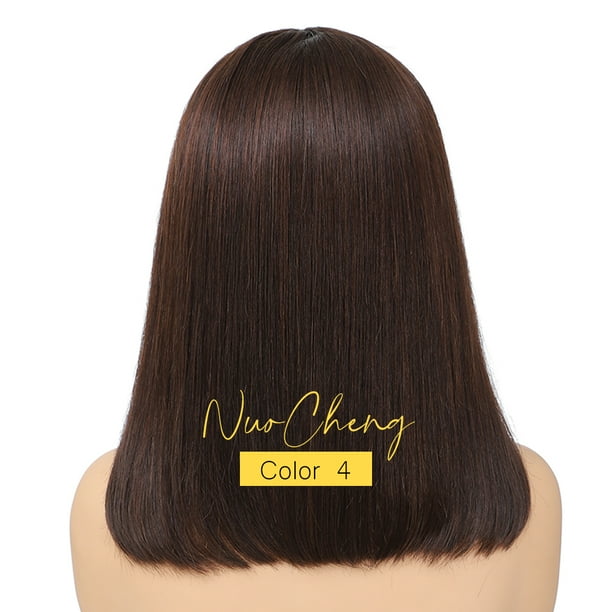 Bob Wig Human Hair 13X4 Lace Frontal Bob Wigs For Black Women Human Hair Glueless Straight Bob Lace Front Wig Natural Color Wigs