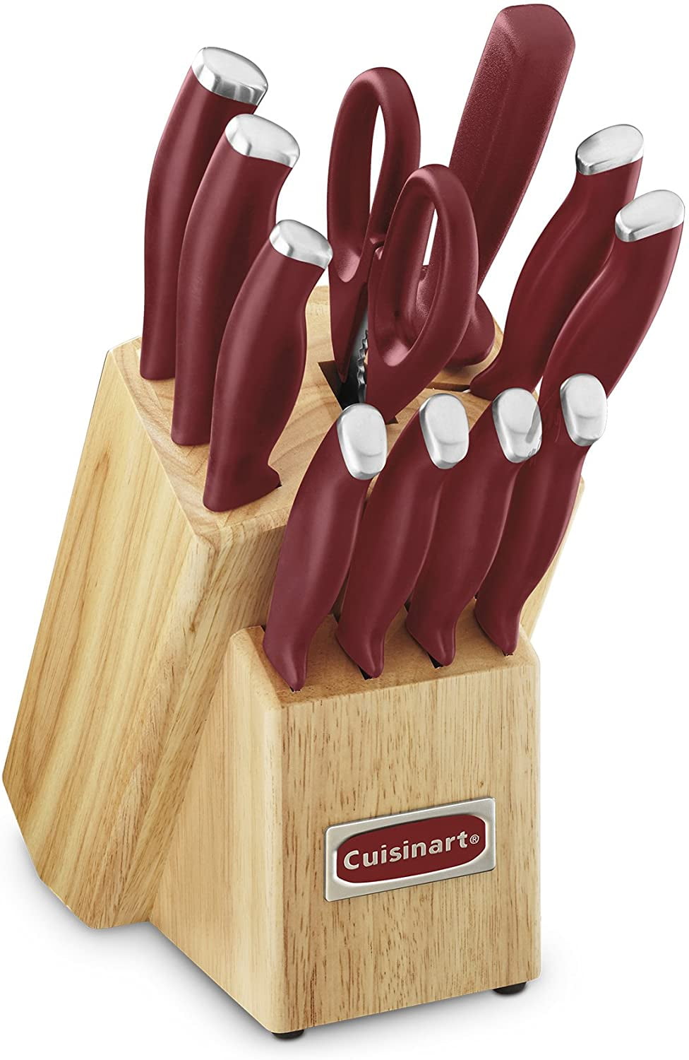 cuisinart knife set red