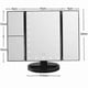 thumbnail image 4 of 2026 Makeup Mirror Foldable Triple Vanity Mirror With 22 Led Lights 2x 3x Magnification, 4 of 4
