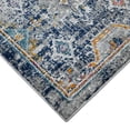 thumbnail image 6 of Luxee Designs Montana 3x8 Runner Area Rug, Durable Low - Pile Geometric Pattern Indoor Rugs for Living Room, Bedroom, Kitchen, Office, High Traffic Area - Blue/Orange, 6 of 10