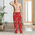 thumbnail image 2 of Vsdgher Christmas Deer 1 Mens Pajama Pants Sleep & Lounge Pants, PJ Pants-Small, 2 of 6