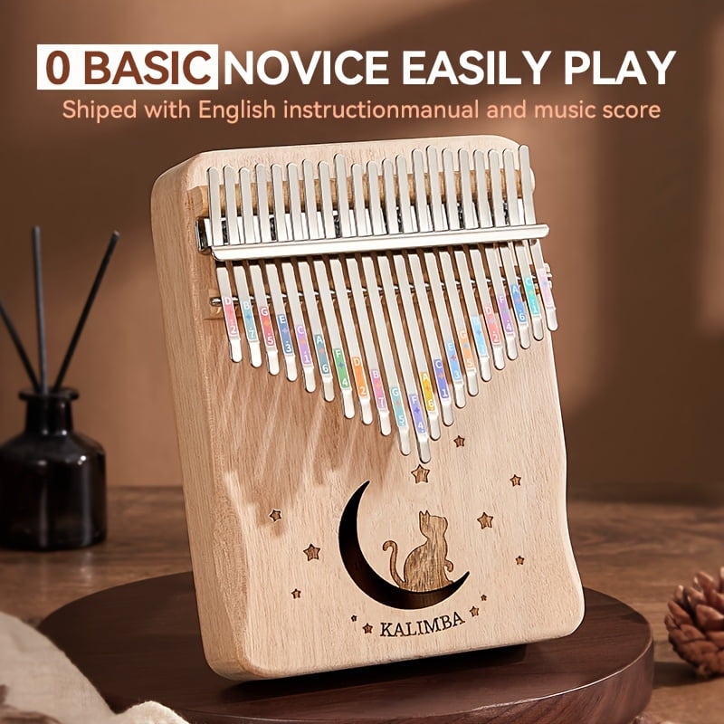 21-Key Thumb Piano Kalimba Beginner-Friendly Finger Piano for Girls, Easy-to-Learn Birthday Gift Musical Instrument