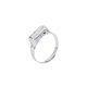 thumbnail image 3 of Anillo de acero inoxidable geométrico simple hoja oculta autodefensa anillo abierto ajustable plata pareja anillo de acero de titanio, 3 of 5