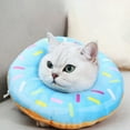Adjustable Cat Cone Collar, Doughnut Elizabeth Circle Adjustable Soft Pet ECollar, Protection