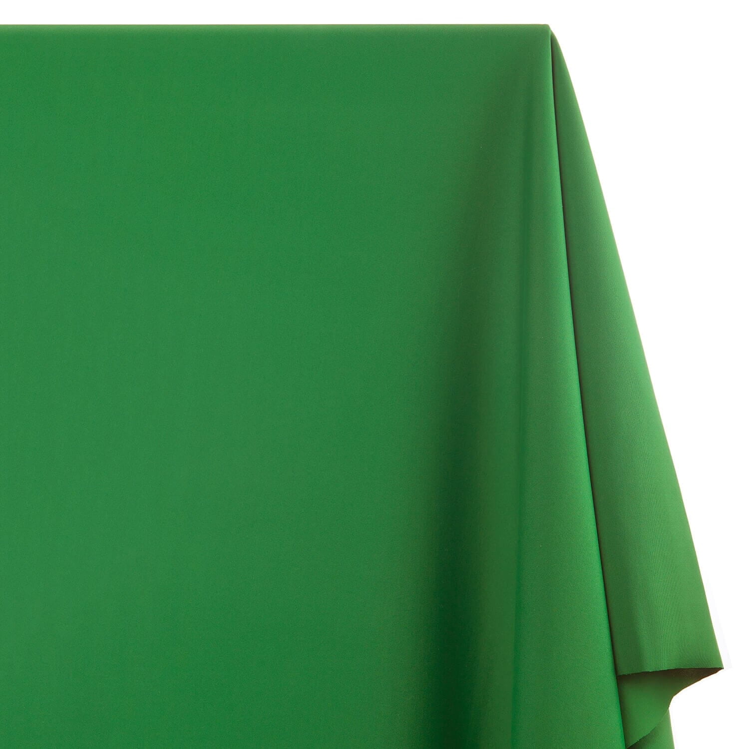 Matte Milliskin Tricot Fabric (58/60 Inch) Stretch Medium Weight Wrinkle Resistant Moisture Wicking Knit By The Yard - Kelly Green (5 Yards)