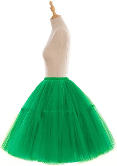 MisShow Women's Midi Tulle Tutu Skirt Princess Five Layers A line Party Prom  Underskirt One Size - Walmart.com