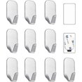 thumbnail image 1 of Small Sticky Hooks For Hanging Extra Strong Self Adhesive Hooks Heavy Duty Stick On Hooks For Walls,wall Hangers Without Nails,pack Of 10, 1 of 5