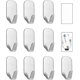 thumbnail image 1 of Small Sticky Hooks For Hanging Extra Strong Self Adhesive Hooks Heavy Duty Stick On Hooks For Walls,wall Hangers Without Nails,pack Of 10, 1 of 5