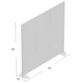 thumbnail image 5 of SpaceMakers 6 Panel 78" x 76" Modern Stationary Room Divider in Oak, 5 of 5