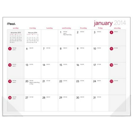 Mead Dated Sm Deskpad 12 Month Basic