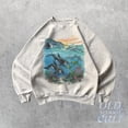 thumbnail image 2 of Ocean Sunset Orca Sweatshirt | Vintage Marine Wildlife Pullover, 2 of 4