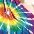 thumbnail image 3 of Colorful Rainbow Tie Dye Spiral Pattern Blanket,Comfortable Soft Flannel Throw Blanket,All Season,Warm Lightweight Blankets for Sofa Bed Couch Living Room Chair,30"x40", 3 of 4
