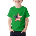 thumbnail image 6 of BFHHYA Youth 4th of July Tee Tops Patriotic Print Crew Neck Short Sleeve Shirts Boys Girls Summer Fashion Tees Shirts 3-15 Years, 6 of 6