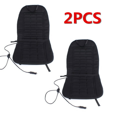 2pcs Car Heated Seat Cover Cushion Christmas Gift Hot Warm Heating 12V Pad Warmer Winter LHD MATCC