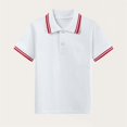 thumbnail image 3 of Cethrio Boys Polo Shirts, Short Sleeve Pullover Cotton Collared School Uniform Shirts Red Size 3-4 T, 3 of 4