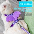 thumbnail image 2 of Primegos 1 Set Pet Leash Angel Wings Decor Rabbits Harness Set Adjustable Chest Strap Small Pet Supplies, 2 of 8