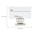 thumbnail image 3 of Linaichen place card holder 3 Pcs Photo Cards Holders Crown Note Clip Holders Table Centerpieces for Party, 3 of 8