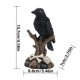 thumbnail image 3 of Estatua aterradora de Halloween Fiudx con ramas de cuervo postura espeluznante y realista, 3 of 7