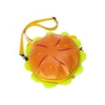 thumbnail image 3 of Bolso de hombro de hamburguesa con queso de nylon Bolso organizador portátil con 2 bolsillos Casual Fashion Hamburger Cross Body Bag para viajes Salvador Bolsa de hamburguesa con queso, 3 of 10