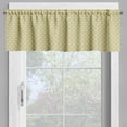 thumbnail image 2 of Ambesonne Retro Valance Pack of 2, Diamond Line Pattern, 42"X12", Yellow and Cream, 2 of 5