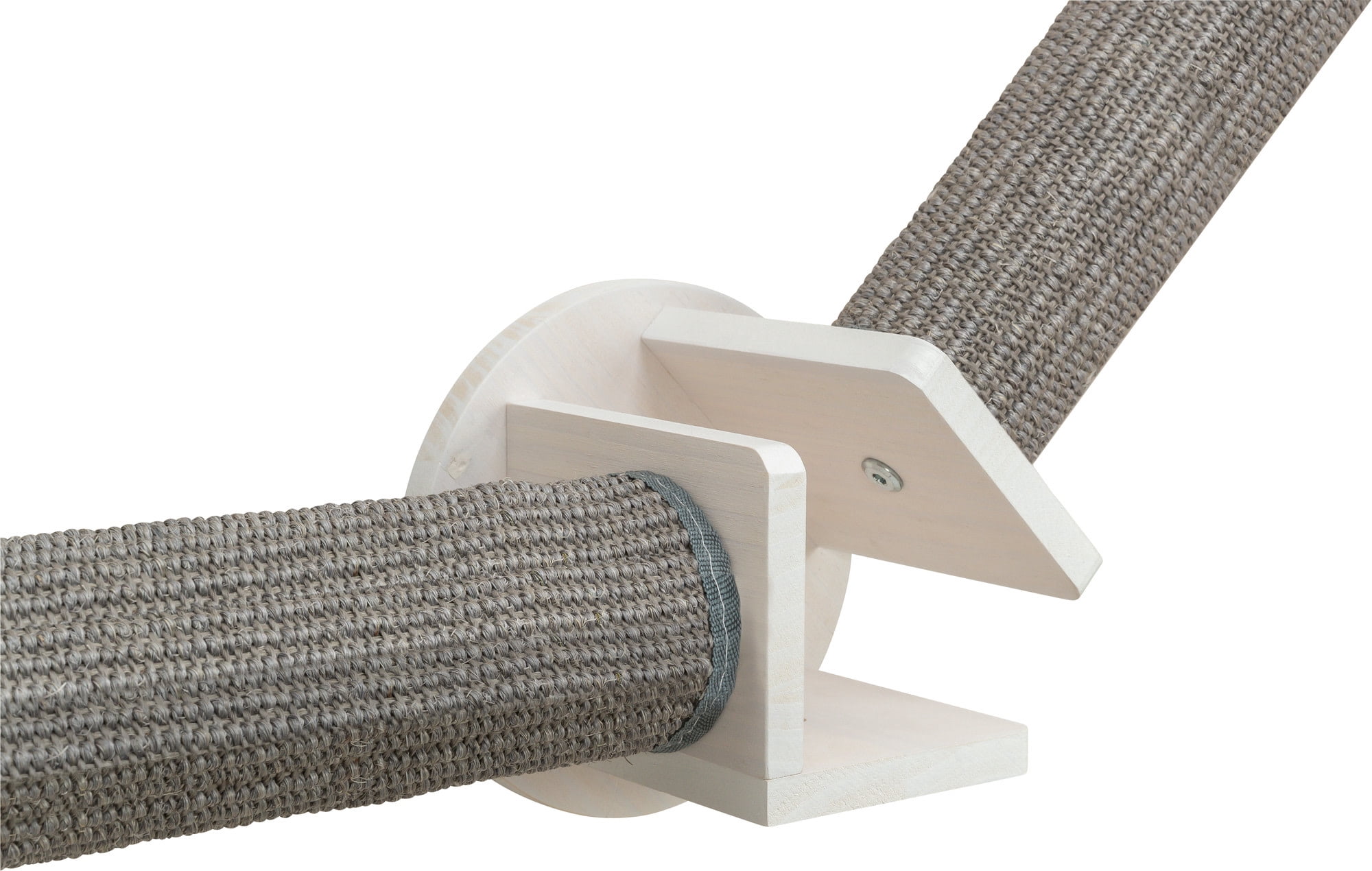 TRIXIE Wall Set 4 Multi-Level Wall Mounted Cat Perch System with 2 Scratching Posts, Gray