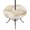 Light Khaki, variant on Round Outdoor Tablecloth with Umbrella Hole and Zipper, Coastal Shell Purple Pink Tablecloth with Elastic Waterproof, Summer Ocean Shell Beach Patio Table Covers for 36" - 44" Picnic Pool Tables