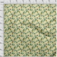 thumbnail image 4 of oneOone Georgette Viscose Light Yellow Fabric Florals Sewing Craft Projects Fabric Prints By Yard 42 Inch Wide, 4 of 5