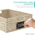 thumbnail image 2 of Best Choice Products Set of 4 16x12in Woven Water Hyacinth Pantry Baskets w/ Chalkboard Label, Chalk Marker - White, 2 of 7