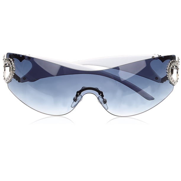 Gafas de sol sin montura, gafas de sol de verano de moda para mujer
